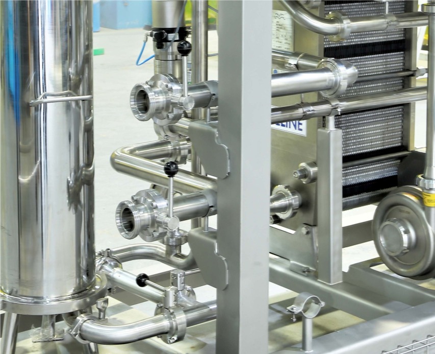 Pipes designed by MetaPro for food processing plant